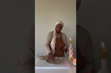 the perfect sesame tahini (gluten free and vegan) cookies! #eid #healthyrecipes #pcos #shorts