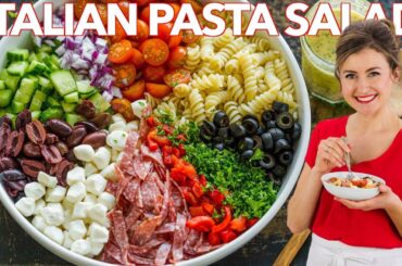 How To Make Italian PASTA SALAD with Homemade ITALIAN DRESSING