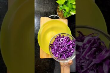 Red Cabbage Salad | Healthy Salad Recipe #shorts #youtube #shortsvideo #viral #viralshorts