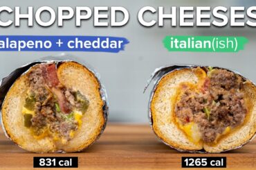 How to make a Lower Calorie Chopped Cheese that still tastes good.