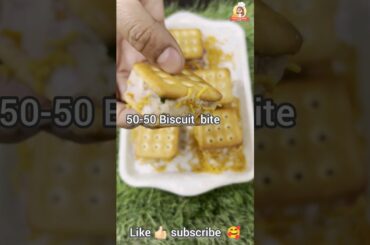50-50 Biscuit bite // Healthy recipe // healthy evening  snacks recipes  #cookwithneha #biscuit