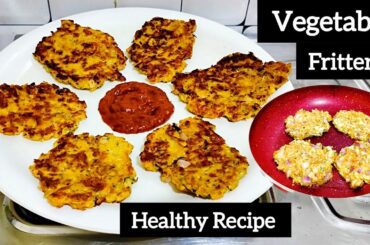 Cheesy Vegetables fritters Recipe | Healthy Breakfast Recipe | Snacks Recipe | Weight loss recipe |