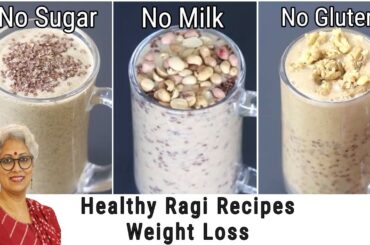3 Healthy Ragi Recipes For Weight Loss - Finger Millet Recipes For Breakfast | Skinny Recipes