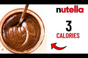 Only 3 calorie Nutella-Low Calorie Nutella recipe-low carb chocolate spread in calorie deficit