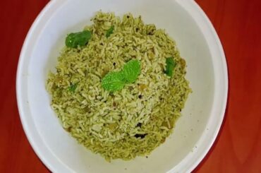 pudina rice| mint rice| tiffin box| easy recipes| healthy recipes|