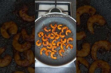 Honey Garlic Shrimp Stir Fry Meal Prep! 436 Calories #recipe #foodie #fatloss #protein #fitness
