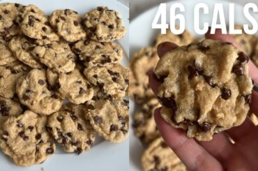 46 Calorie Chocolate Chip Cookie Recipe | High Protein!