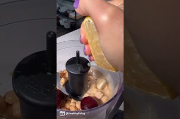 Easy Healthy Homemade Beetroot Hummus #hummus #healthyfood #foodie #lunch #breakfast #food #beetroot