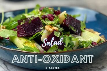 Mediterranean Diet Salad: Healthy vegan recipe  - Beets & Leek