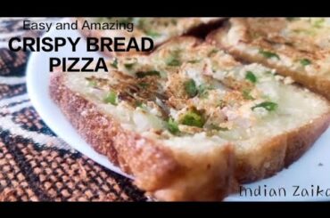 Crispy Bread Pizza Recipe/Easiest Breakfast Meal/Healthy and Tasty/Quick Meal