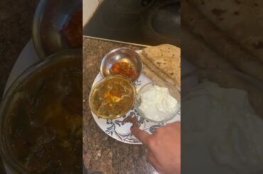 What I Prepared For Healthy Dinner Today #healthyrecipes #roti #eggcurry #dahi #mangopickle #shorts