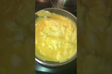 Quick and Easy Breakfast Idea: Bacon, Scrambled Eggs, and Turkey Meat