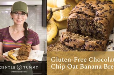 PERFECT Gluten-Free Chocolate Chip Oat Banana Bread | Naturally Sweetened | Moist & Delicious!