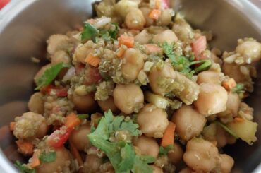 channa quinoa salad recipe in tamil/Healthy salad recipe