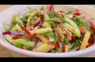 Simple and Healthy Salad Recipe / Celery Apple Salad