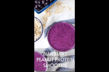Blueberry Peanut Protein Smoothie | weight loss smoothies recipes| #shortvideosyoutube