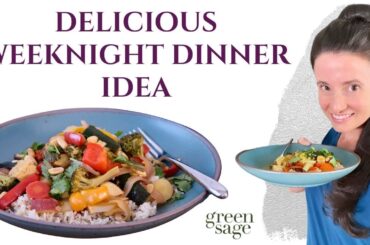 Thai Green Curry with Vegetables - A Quick, Healthy Dinner Recipe - I make this all the time!