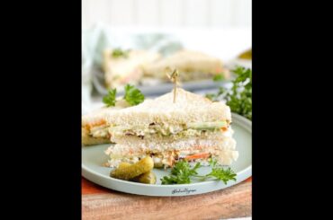 Vegetarian Coleslaw Sandwich | Vegan Mayo Sandwich Recipe