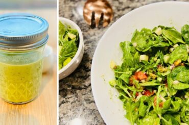 Green salad | Super healthy & delicious salad | fresh dressing | Spinach & Arugula | Healthy Salad