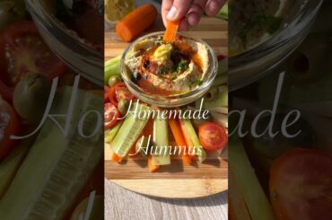 Would you try this? The best homemade hummus recipe #healthysnacks #healthy #foodie #shorts