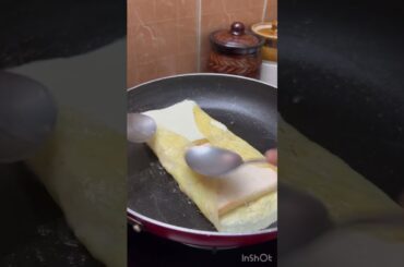 #shorts #youtubeshorts Bread Omelette/Evcening Snacks/English Breakfast/Egg Bread Recipe/Breakfast