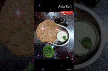 Today's Recipe #Akki Rotti#Healthy breakfast recipe for kids#Rice Flour Recipe #Simple and tasty