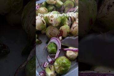 Brussels sprout salad #healthysalad #vegansalad