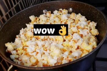 How To Make Popcorn, Easy Popcorn Recipes, Popcorn Simple Recipe #food #trending #viral