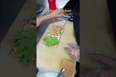 smoked chicken sandwich /make easy #healthy #yummy #2minutes recipes #viral Short video #by Riaj
