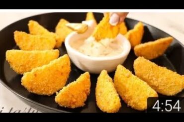 crispy potato snacks/potato wedges without oven/crispy snacks recipes/Raja Masood Food