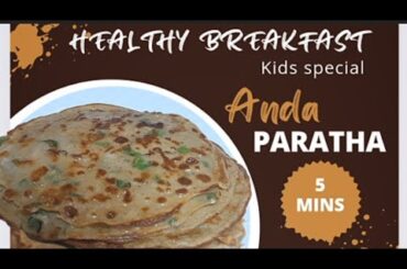 5 mins Healthy Breakfast Recipe [No Kneading N Rolling] #andaparatha #liquidparatha #health #recipe