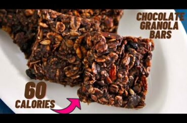 Low calorie chewy chocolaty bars- Low calorie granola bars