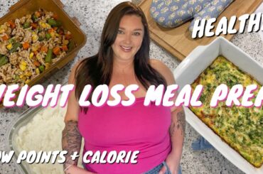 WEEKLY HEALTHY MEAL PREP FOR WEIGHT LOSS! Budget friendly, easy to make recipes on your journey!
