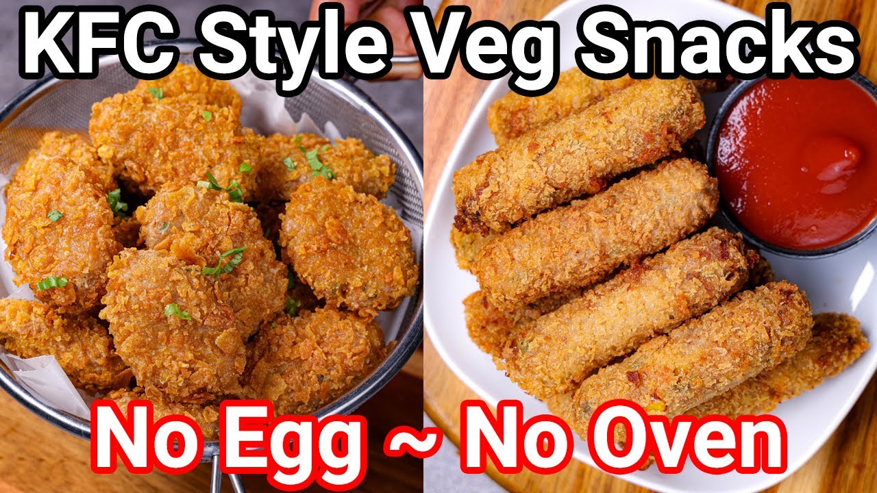 KFC Style Veg Snacks Recipes – No Egg No Oven Snacks | Mock Meat Vegetarian Snacks – Kids Favorite KFC Style Veg Snacks Recipes - No Egg No Oven Snacks | Mock Meat Vegetarian Snacks - Kids Favorite