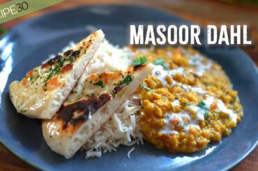 Quick and easy Indian Dahl Red Lentil recipe, healthy, creamy comfort food!