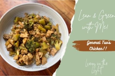 Lean & Green with Me! General Tso's Chicken Optavia 5&1 gluten free keto healthy dinner recipes