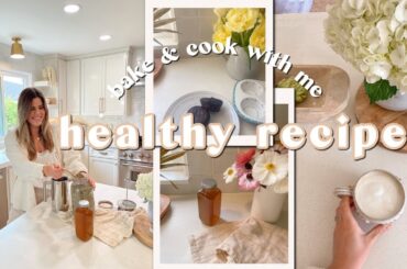 DAY IN THE LIFE | how to meal prep healthy snacks, easy gf coconut brownies, quick dinner recipe!