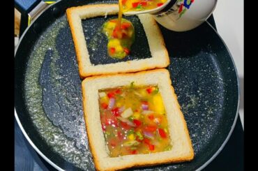 Try this egg omelet and breakfast recipe , make easy breakfast recipes with egg cheese sandwich