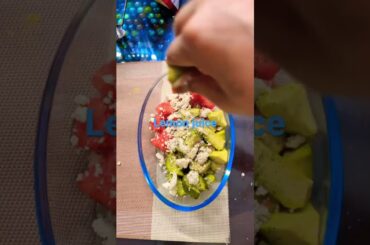 10 mint Healthy watermelon Avacado feta cheese summer salad| healthy and fuller salad