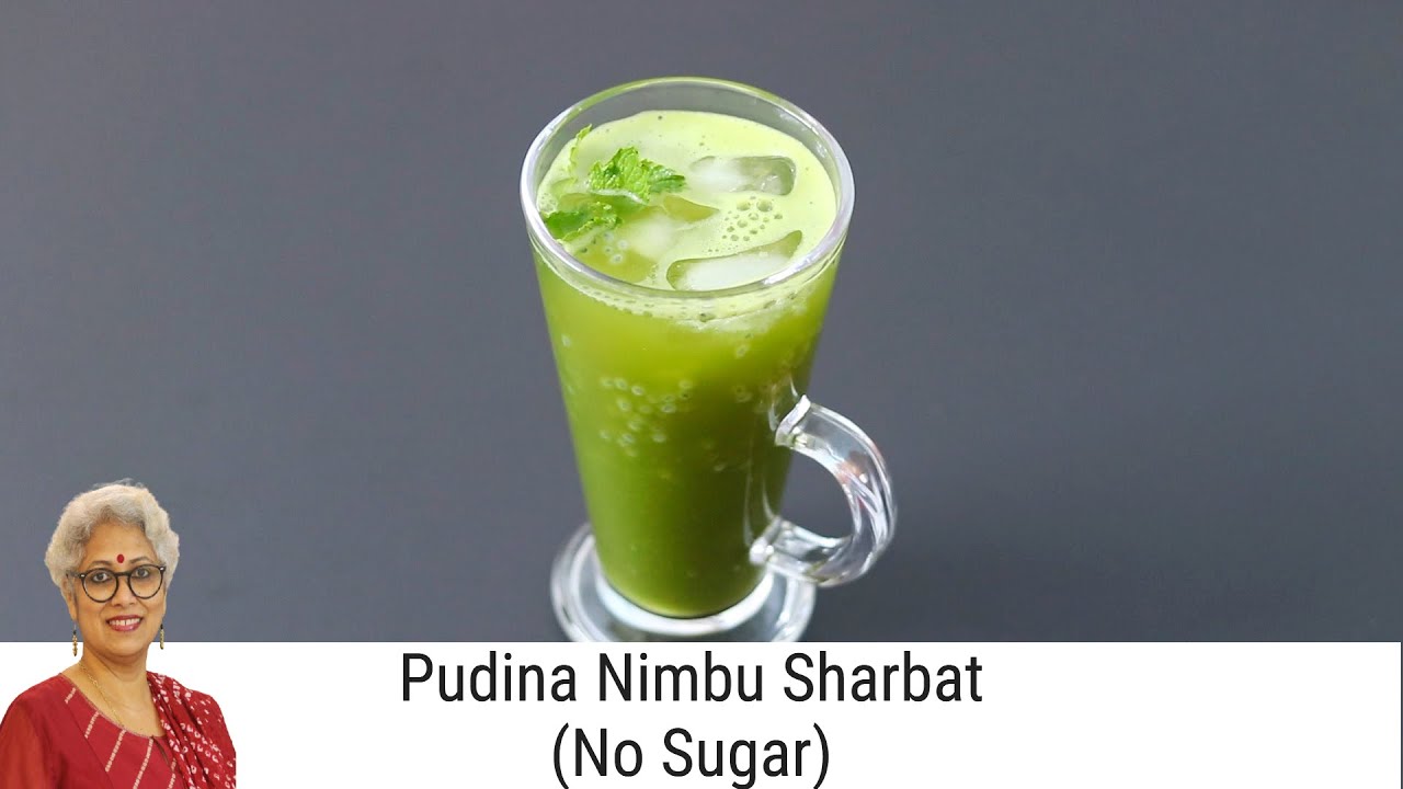 Mint Lemonade – No Sugar – Nimbu Pudina Sharbat – Refreshing Mint Sherbat Recipe – Summer Drinks Mint Lemonade - No Sugar - Nimbu Pudina Sharbat - Refreshing Mint Sherbat Recipe - Summer Drinks