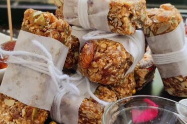 Isabgol Protein Bar/No Sugar No Jaggery/Weightloss Recipe/Homemade Protein Bar/High fibre energy Bar