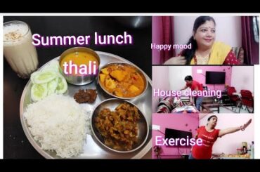 Summer Special Lunch Thali/Healthy Recipes/ Morning To Night Routine.