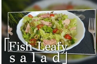 Fish Salad | Healthy Tuna Salad | Canned Tuna Salad Recipe | Tuna Fish with Lettuce Salad Recipe