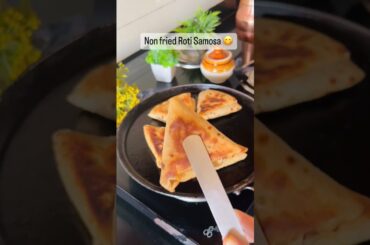 non fried roti samosa #shorts #cooking healthy recipes #trending