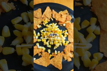 Nachos Corn Chat|1min Recipe|#shorts#viral #nachos #healthy #snack
