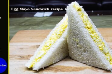 Easy & simple Egg Mayonnais Sandwich recipe | Healthy sandwich | Egg mayo kids  Lunch box sandwich