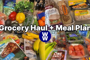 Weekly Grocery Haul + EASY Meal Plan | Weight Watchers Points | Journey to Healthy
