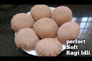 Healthy breakfast recipe| Ragi Idli recipe | finger millet Recipe