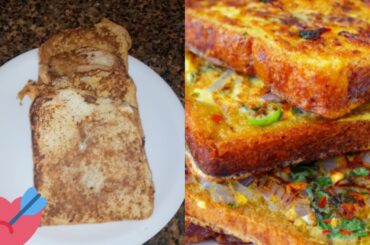 Masala Bread Recipe | Lunchbox ideal | Easy & Healthy | 2 ingredients recipe | Spicy Omelette toast