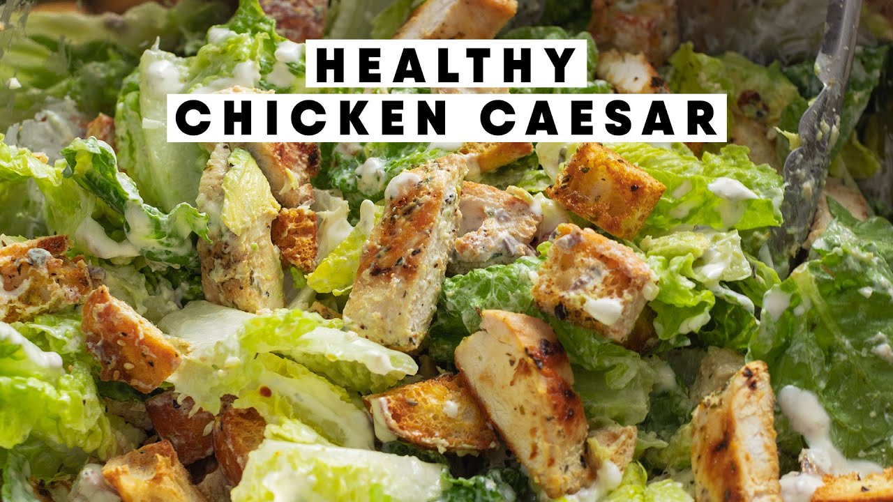 Healthy Chicken Caesar Salad Recipe – MY FAVORITE! Healthy Chicken Caesar Salad Recipe - MY FAVORITE!